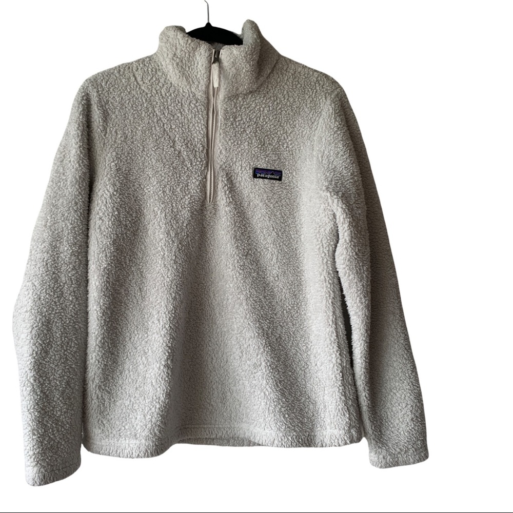Patagonia full zip osito sweater-cream color